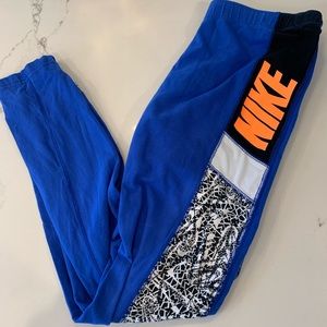 Blue Nike Leggings